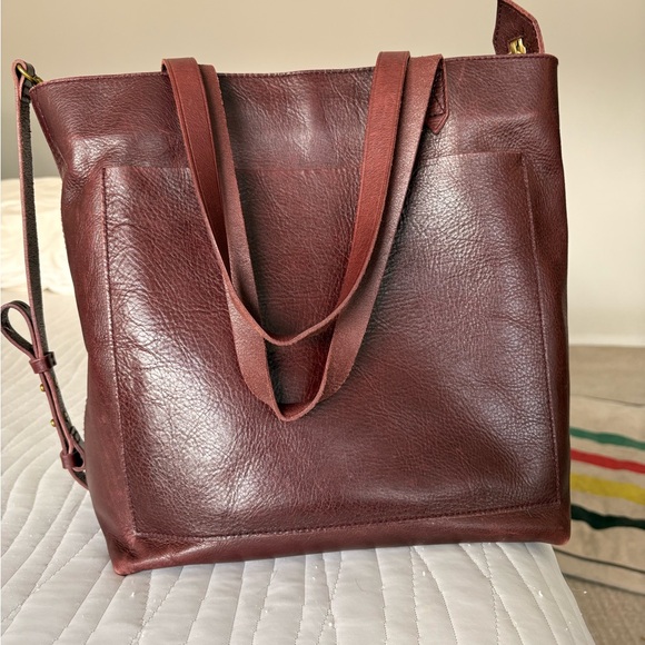 The Zip-Top Medium Transport Leather Tote - Picture 9 of 9